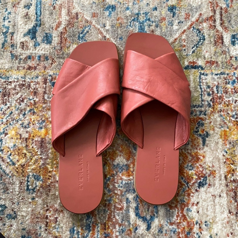 NWT Everlane slide flats sandals